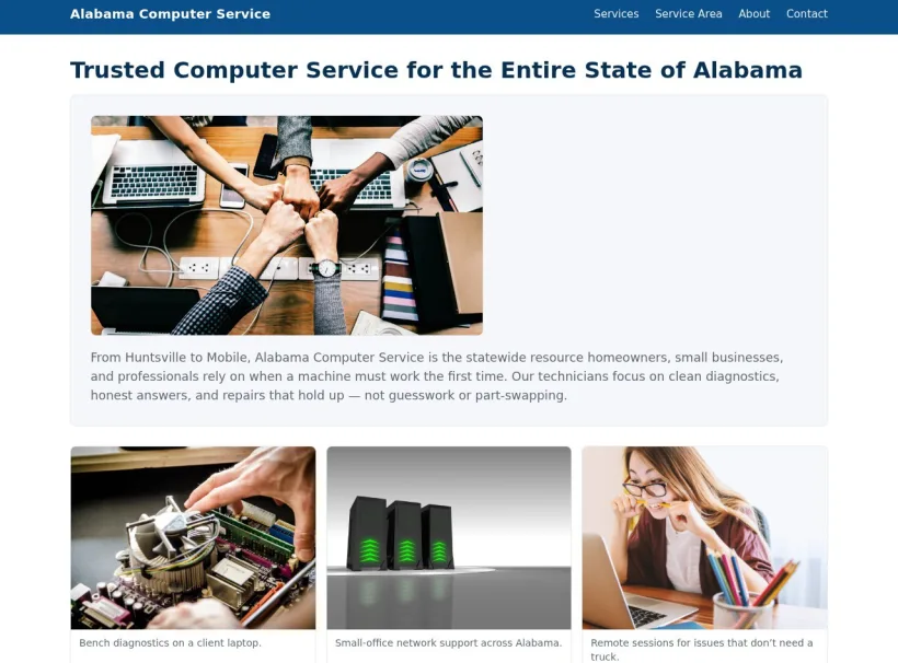 Alabamacomputerservice website