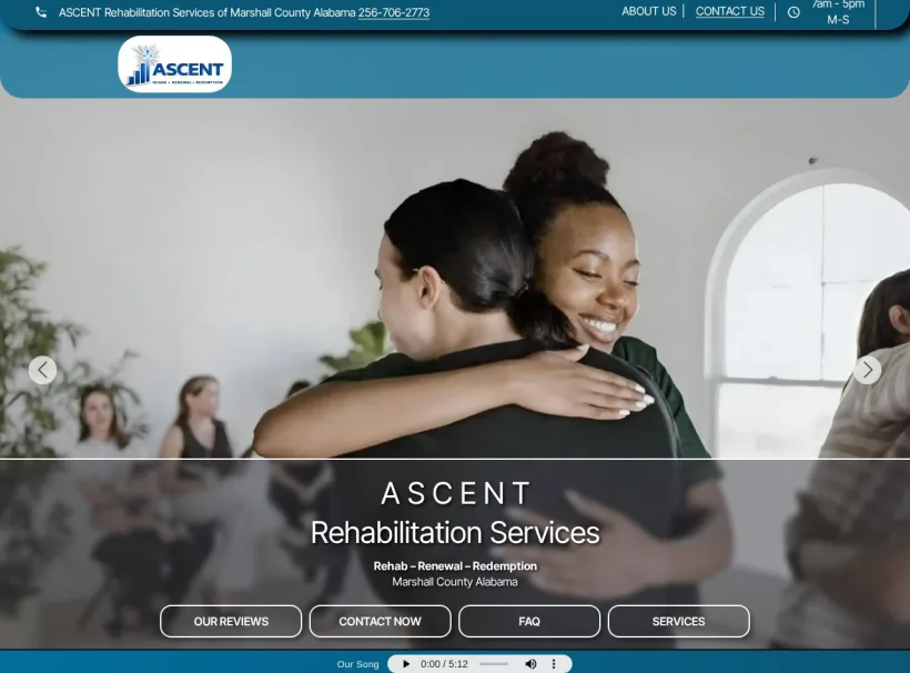 ASCENT Rehabilitation Services website