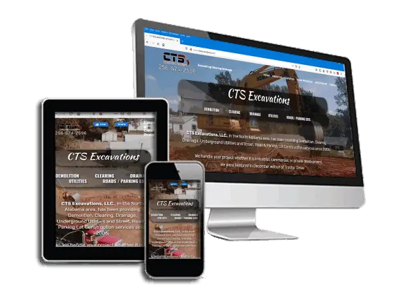 CTS Excavations custom website