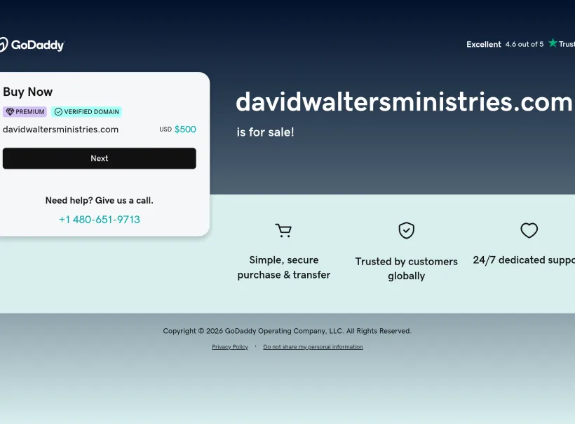 David Walters Ministries website