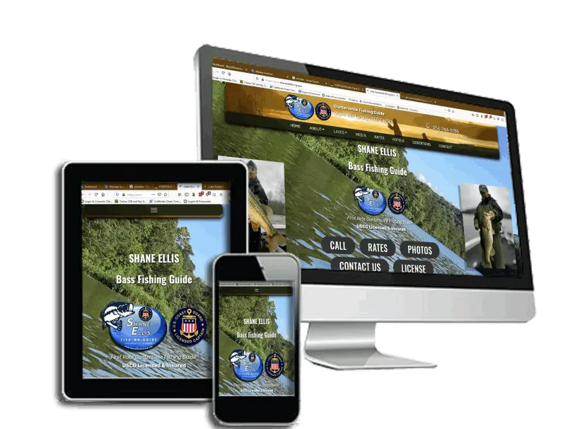 Guntersville Fishing Guide custom website