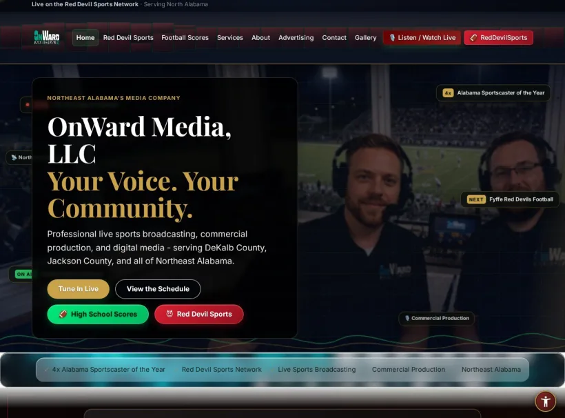 Onward Media LLC custom website