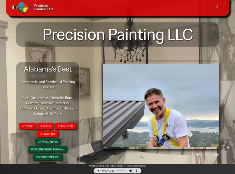 Precision Paint Llc custom website