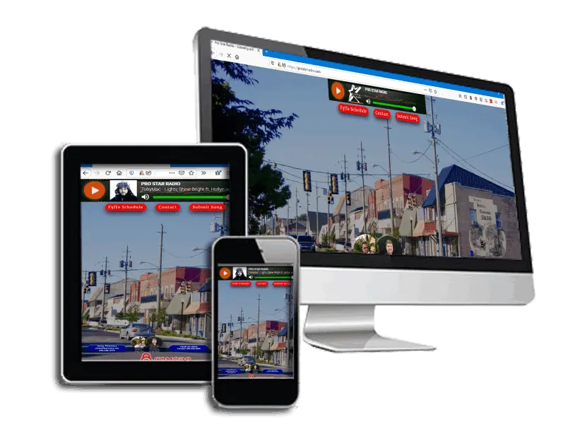 Pro Star Radio custom website