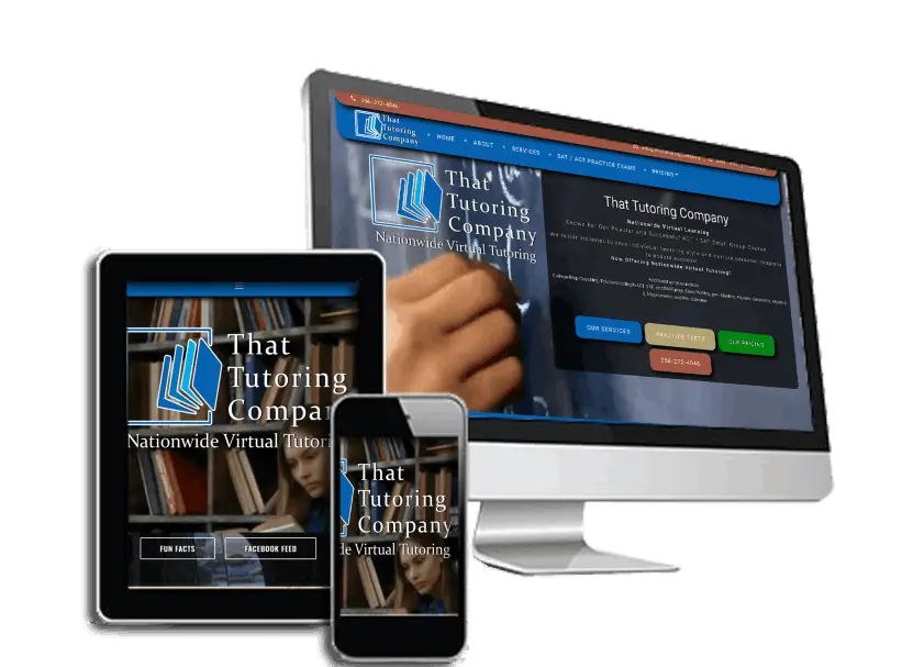That Tutoring Company custom website